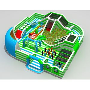 Commercial Event Interactive Bounce House , Double Faced Inflatable Soccer Dart