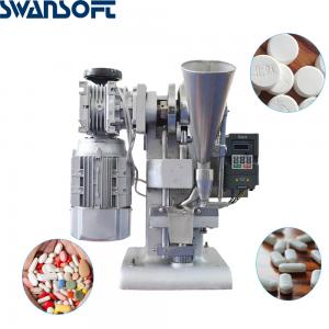 Quality SWANSOFT Single Punch Candy Tablet Making Machine Single Punching Tablet Press Herbal Pill Making Machine For DIY Mold for sale