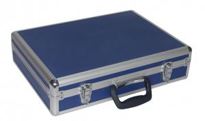 Blue Aluminum ABS Diamond  Tool Storage Box For Carrying Tools 460*330*120mm