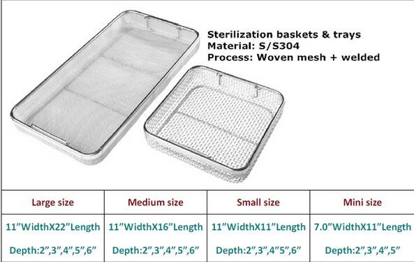 Professional Square Wire Mesh Basket Tray Electrolyzation And Polishing Surface