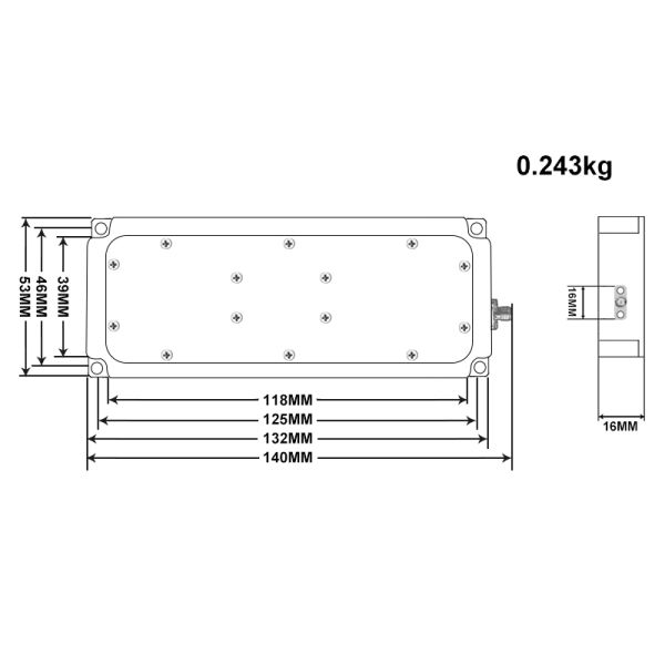 High Power RF Amplifier Signal Jammer Module 2.4 Ghz 5.2 GHz 30W