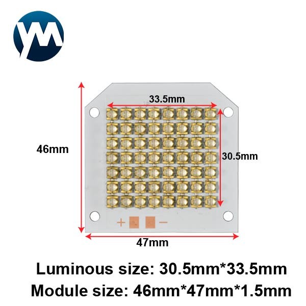 UV LED Module 168W LED Module Light High Power LED Module Quartz Lens