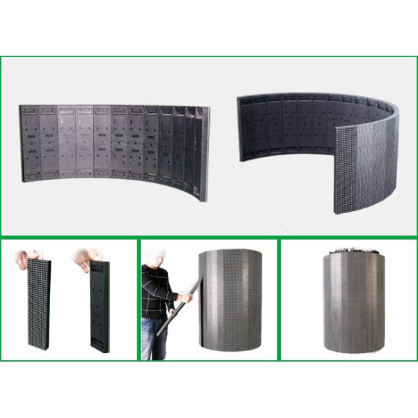 Flexible Led Curtain Display / Wall Video Screens For Advertising , 3.9mm Pixel Pitch