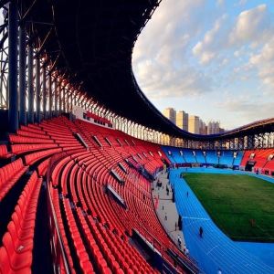 Large Span Space Frame Stadium Lightweight Prefab Steel Building Gym