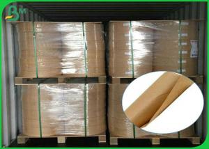 Quality Eco Friendly Large Kraft Paper Roll , 60 gsm 120gsm Food Grade Kraft Paper for sale