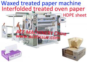 Quality Interfolded Paper Folding Machine For Wax Paper Oven Baking Paper Nonstick Parchment Paper for sale