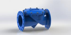 Quality Incline Wastewater Ductile Iron Body Wafer Swing Check Valve With Rubber Disc for sale