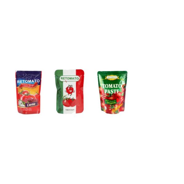 Delicious Tomato Paste In Pouch , 113g Stand Up Red Tomato Paste