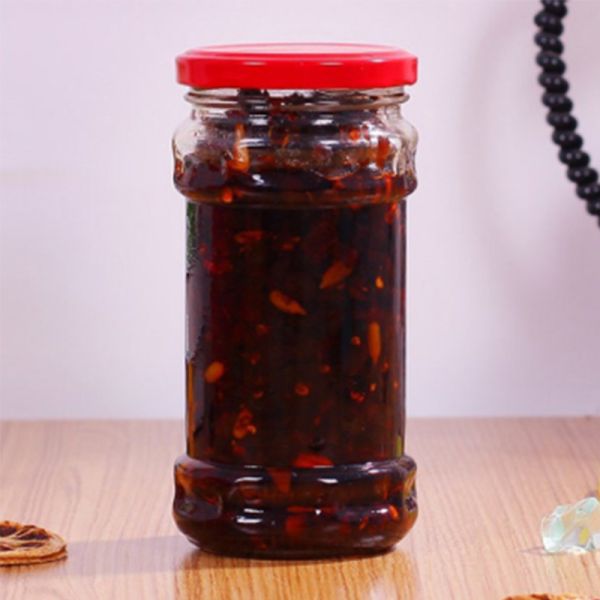 Empty 9.8oz Glass Tomato Sauce Bottle Eco Friendly Recyclable Reusable