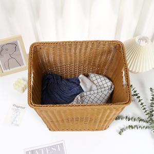 China Rattan Washing Basket Hotel Guest Room Supplies Large Rattan Laundry Basket on sale