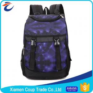 China College Student Shoulder Bag / Polyester School Bags Humanized Internal Structure on sale