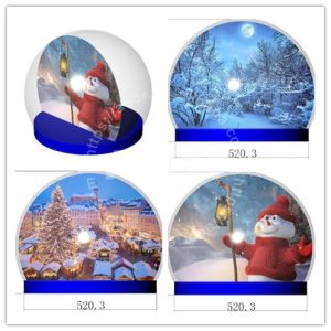 Customized Giant Christmas Inflatable Snow Globe Dome Bubble Bounce House