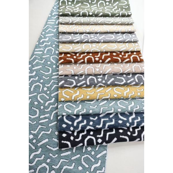 High Quality Plain Jacquard Double Blended Woven Chenille & Boucle for Sofa & Curtain Decoration Upholstery Fabric Home Textile