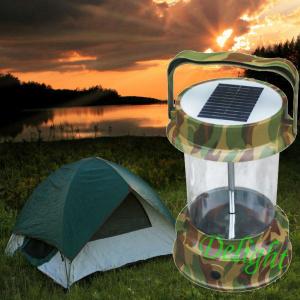 Quality Camouflage color Big Power camping lantern lamp Led Solar Lantern  (DL-SC04) for sale