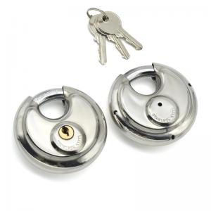 Quality Waterproof Stainless Steel Disc Lock With Key With 8 Inch Shackle Outdoor Padlock for sale