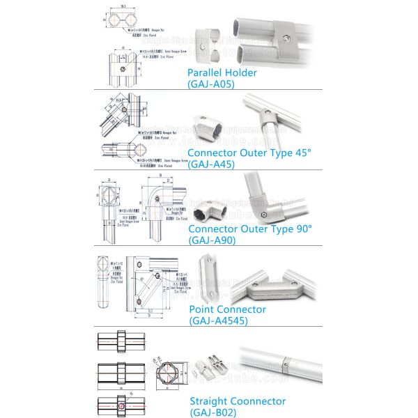 Industrial Equipment Materials Lean Tube For ESD Workbench / Work Table