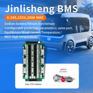 7s 24v Lifepo4 120A 150A 200A 12S 13S 14S 15S 16S 24S Bms Module For Lifepo4