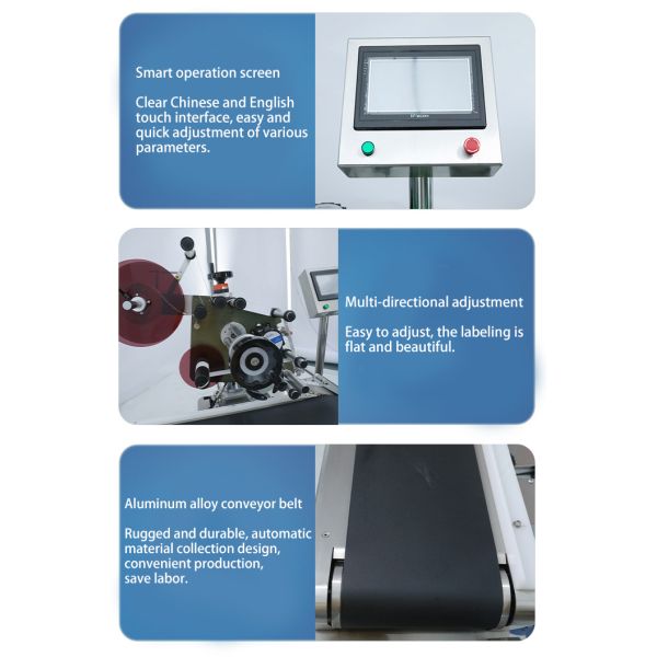 1mm Bottle Automatic Sticker Labeling Machine 1250w 200kg