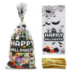 Quality PP LDPE Customer Printing 150 Pieces Halloween Cellophane Bags for sale