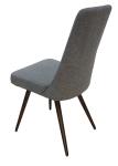 Polyester Fabric Upholstered Woodgrain Dining Chair Livingroom Chair Leisure