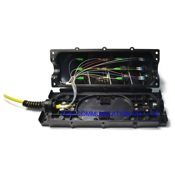 Sustainable Ftth Termination Box Enclosure With 12 Core MPO Distribution Fan Out Pigtail