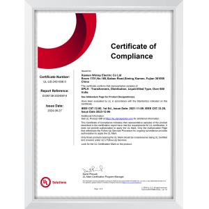 Xiamen Winley Electric Co.,Ltd Certifications