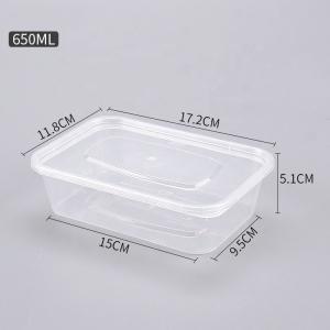 Factory direct high quality 100% biodegradable transparent 650ml disposable