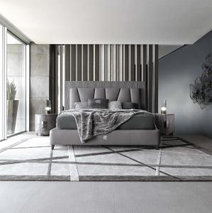 Quality OEM Modern Bedroom Furniture Sets Matted Leather Bedroom Queen Size Bed for sale
