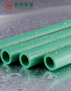 China Green Polypropylene Random Copolymer Pipe / Heat Resistant Plastic Pipe Smooth Surface on sale