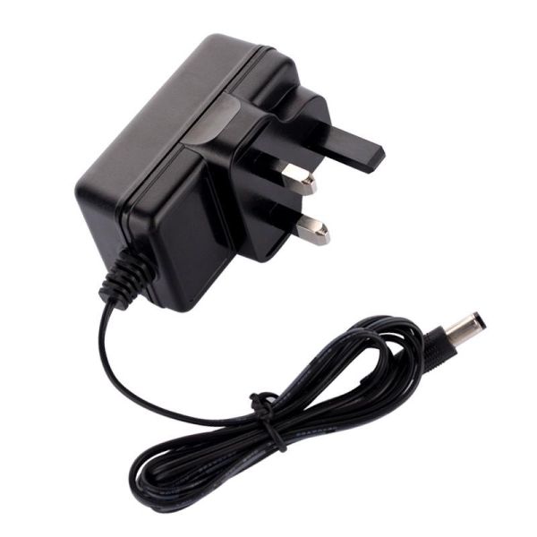 UK Plug 24V 1A POE Injector with 2 RJ45 Ports for IP Camera