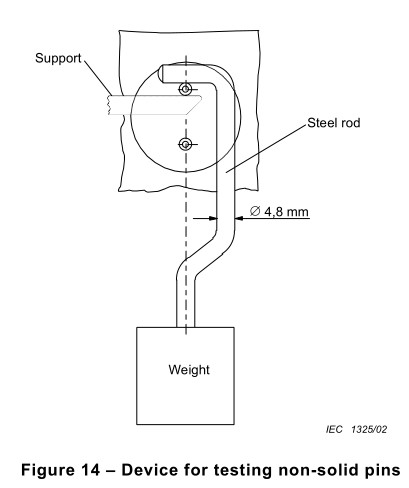 100N Plug Socket Test Equipment For Non - Solid Pins Test