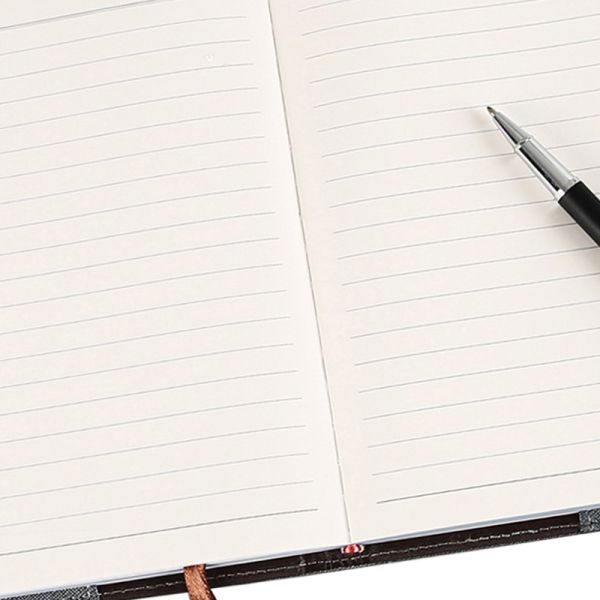 A5 Vintage Leather Journal With Lined Paper 210mm Length Daily Usage