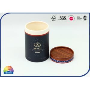 Matte Imitation Wood Grain Paper Food Tube Packaging 4c Print