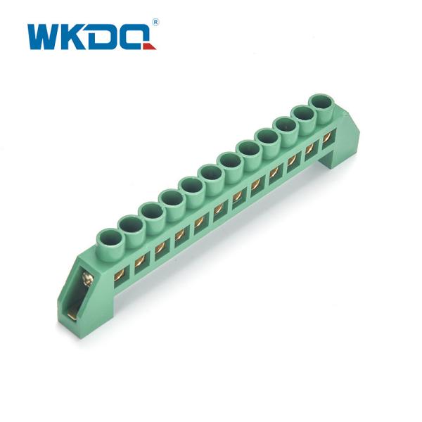 Buy Screw Connection Terminal Grounding Busbar Electrical Terminal Blcok With Holder at wholesale prices
