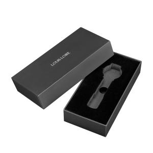 Custom Logo 2 Piece Rigid Gift Boxes Black Cardboard Watch Box Eco Friendly