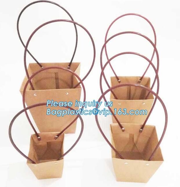 Custom Logo Printed New Style White Kraft Paper Bag With Twisted Handle,recyclable twist handle printed shopping brown k