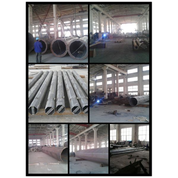 8FT 10FT Galvanized Steel Cross Arm Brace Q235 Rectangular Tube Trasmission Line