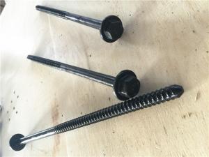 Quality Concrete Forming Coil Bolt Metal Fasteners 300mm Length Black Finish Surface for sale