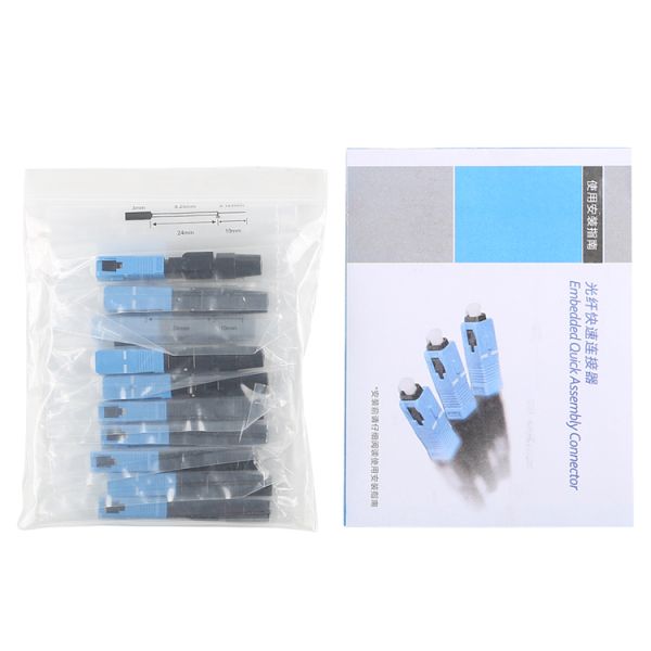 60mm FTTH Fast Connect Fiber Connectors Sc Apc Quick Connector Assembly