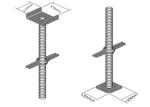 Customized Adjustable Prop Jack And Hollow , Swivel Base Jack Scaffolding