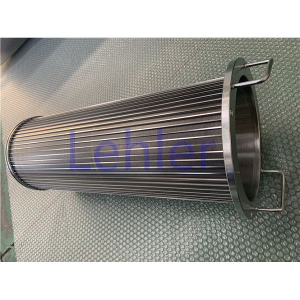 50 Micron Cylindrical Wedge Wire Screens Wire Wrapped Drum