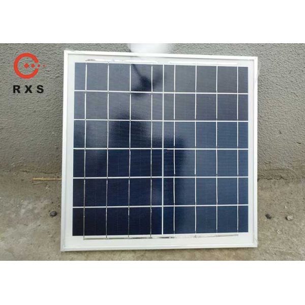 15W Polycrystalline Custom Solar Panels With 3.2mm Low Iron Tempered Glass