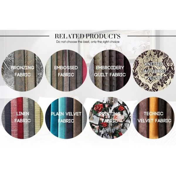 Super soft knitted sofa fabric sample 7