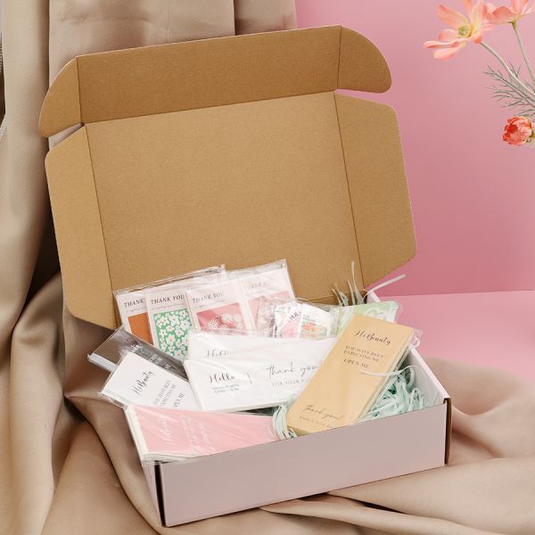 CMYK Printing Eco Friendly Brown Kraft Box Packaging for E Flute Corrugated Cardboard