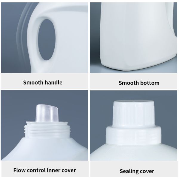 60mm Screw Cap HDPE Empty Laundry Detergent Bottles 2kg 5kg