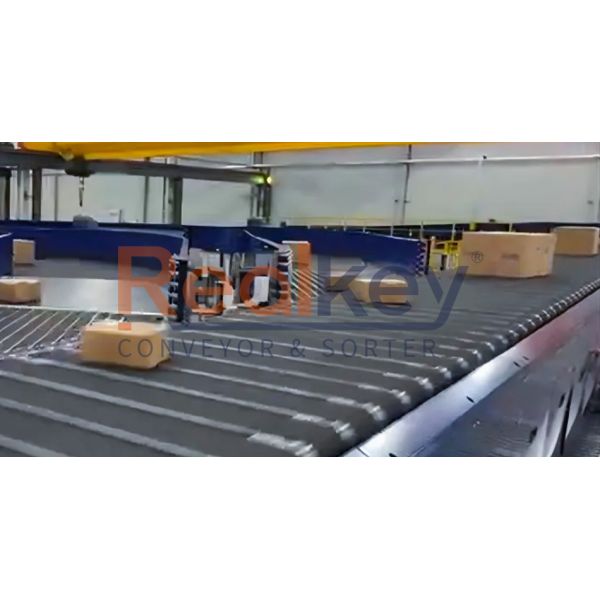 High Speed Sorting Narrow Belt Sorter Conveyor Warehouse Logistic Courier Sortation Center