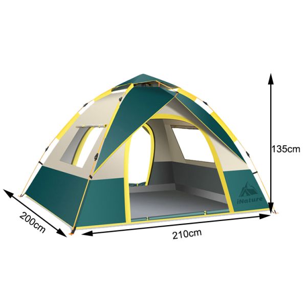 User Friendly Camping Outdoor Tents 3-4 Person Easy Set Up Portable Four Person Tent