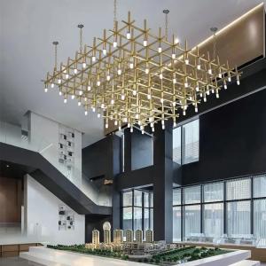 China E12/E14 Bulbs Hotel Lobby Chandelier Metal Modern Chandelier on sale