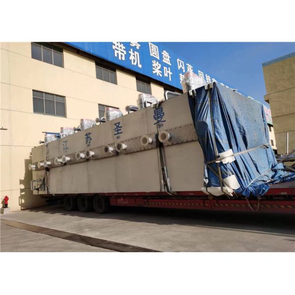 100% Fruit Mesh Belt Dryer Machine Fish Seafood 30m Length Stainless Steel 72.5