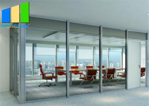 Quality EBUNGE Fireproof Tempered Glass Partition System For Office And Hotel Decoration for sale